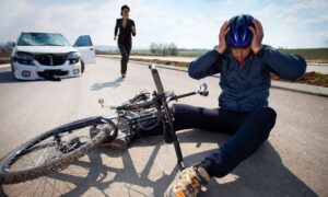 Aanrijding auto met fietser